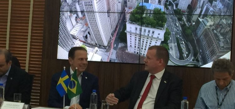 Team Sweden genomför uppföljningsmöte med borgmästare Doria i São Paulo