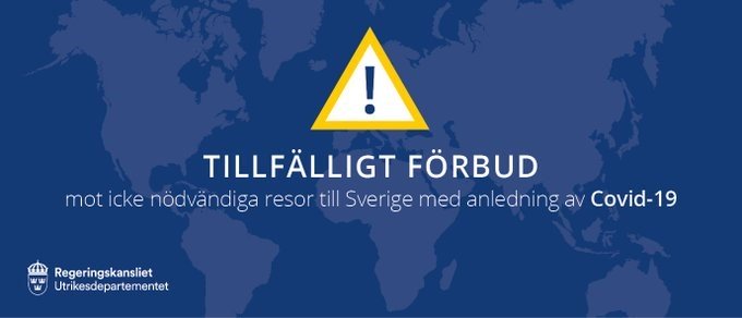 Frågor och svar: ett tillfälligt förbud mot resor till Sverige med anledning av covid-19